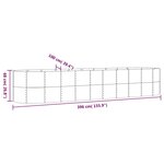 vidaXL Lit surélevé de jardin Acier galvanisé Anthracite