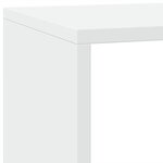 vidaXL Étagère séparatrice de pièce à 3 niveaux blanc 137 5x29x103 5cm