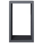 vidaXL Portant de bois de chauffage anthracite 60x40x100 cm acier