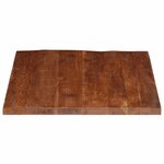vidaXL Dessus de table 100x80x3 8cm rectangulaire bois massif récupéré
