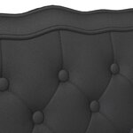 vidaXL Banc Chesterfield Noir 119.5 x 64.5 x 75 cm Cuir synthétique