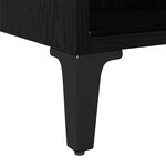 vidaXL Meuble TV Noir 69.5 x 30 x 50 cm Bois d'ingénierie