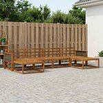 vidaXL Ensemble de canapés d'extérieur 6 pc Naturel