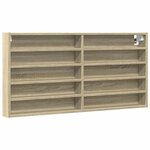 vidaXL Armoire à vitrine chêne sonoma 100x8 5x50 cm bois d'ingénierie