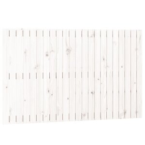 vidaXL Tête de lit murale Blanc 140x3x90 cm Bois massif de pin