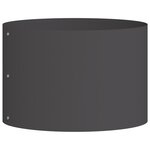 vidaXL Pots en plastique noirs Noir Plastique Moyen Durable