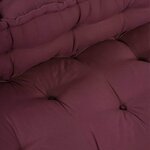 vidaXL Coussin de canapé sur palette 2 Pièces Marron tissu