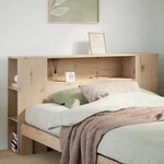 vidaXL Tête de lit avec rangement 150 cm bois massif de pin