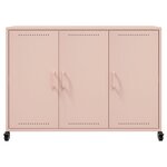 vidaXL Buffet rose 100 5x39x72 cm acier