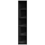 vidaXL Armoire d'angle Noir 33x33x164 5 cm Bois d'ingénierie