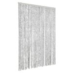 vidaXL Rideau anti-mouches gris 118x220 cm chenille