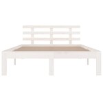 vidaXL Cadre de lit sans matelas blanc 135x190 cm