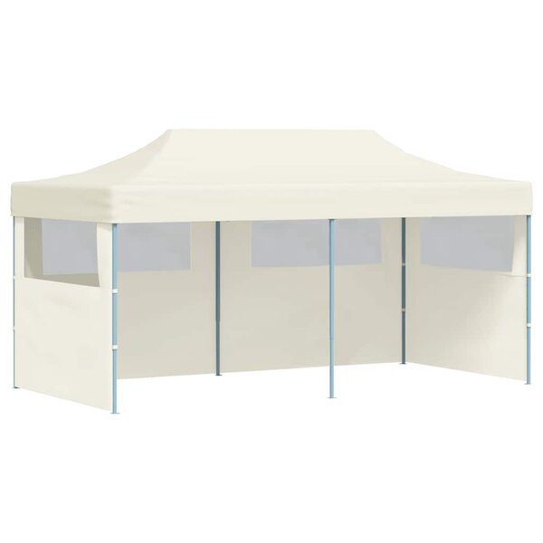 vidaXL Tente de réception pliable crème 3 x 6 m