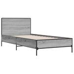 vidaXL Cadre de lit sans matelas sonoma gris 90x200 cm
