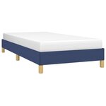 vidaXL Cadre de lit sans matelas bleu 80x200 cm tissu
