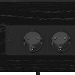 vidaXL Cabinet de chevet 2 Pièces Chêne noir 41 x 31 x 51 cm