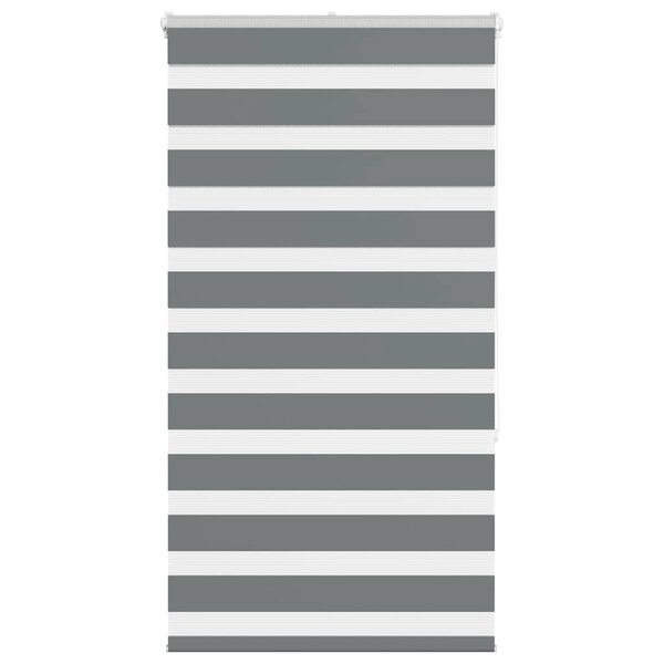 vidaXL Store zèbre gris foncé largeur du tissu 50 9 cm polyester