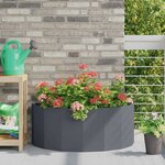 vidaXL Jardinière Anthracite 90 x 45 x 35 cm Acier
