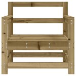 vidaXL Chaises de jardin lot de 2 bois de pin imprégné