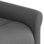 vidaXL Fauteuil de massage inclinable Gris foncé Tissu