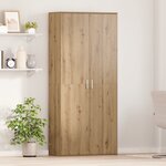 vidaXL Haute-commode en chêne artisanal 80x35x180 cm en bois d'ingénierie