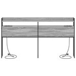 vidaXL Tête de lit de rangement Sonoma gris 200 cm Bois d'ingénierie