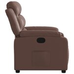 vidaXL Fauteuil inclinable Marron Similicuir