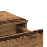 vidaXL Table de Toilette avec tiroir Bois ancien 100 x 40 x 130 cm
