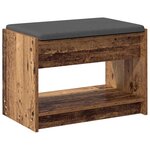 vidaXL Banc d'entrée Bois ancien 63 x 38 x 45 cm