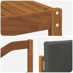 vidaXL Ensemble de canapés d'extérieur 5 pc Naturel et Anthracite