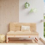 vidaXL Canapé central de jardin 120x80 cm bois de pin massif