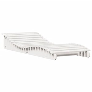 vidaXL Chaise longue blanc 205x80x31 5 cm bois massif de pin