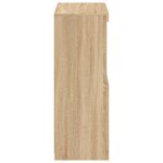 vidaXL Armoire latérale avec lumières LED chêne sonoma
