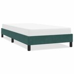 vidaXL Cadre de lit sans matelas vert foncé 100x210 cm velours