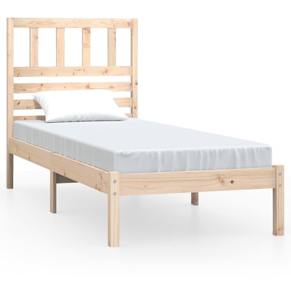 vidaXL Cadre de lit 90x190 cm simple bois massif de pin