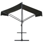 vidaXL Auvent sur pied 400 x 300 cm Anthracite