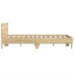 vidaXL Cadre de lit sans matelas chêne sonoma 135x190 cm