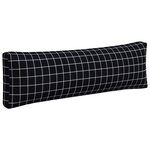 vidaXL Coussins de palette lot de 3 motif à carreaux noir tissu Oxford