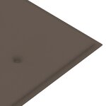 vidaXL Banc de jardin 3 places avec coussin 150 cm Bois d'eucalyptus