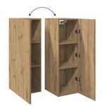 vidaXL Meubles TV 2 Pièces chêne artisanal 30 5x30x90cm bois d'ingénierie