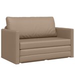 vidaXL Canapé-Lit Cappuccino 124 x 71 x 78 cm Cuir artificiel
