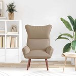 vidaXL fauteuil Cappuccino 69 x 74 x 93 cm Cuir artificiel