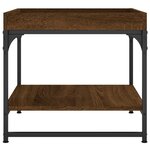 vidaXL Table basse chêne marron 49 5x49 5x45 cm bois d'ingénierie