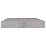 vidaXL Étagères murales flottantes 4 Pièces gris béton 40x23x3 8 cm MDF