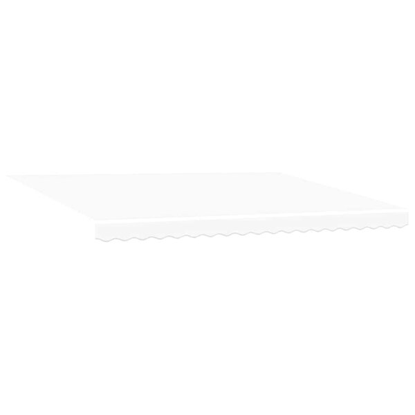 vidaXL Auvent rétractable blanc Blanc 450 × 350 cm tissu