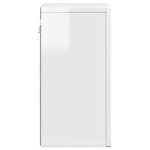 vidaXL Armoire suspendue avec étagère Blanc brillant 60 x 20 x 40 cm
