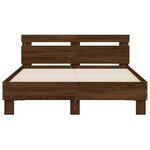 vidaXL Cadre de lit sans matelas chêne marron 120x200 cm