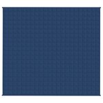 vidaXL Couverture lestée Bleu 200x225 cm 13 kg Tissu