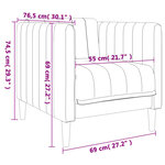 vidaXL Fauteuil vert foncé tissu