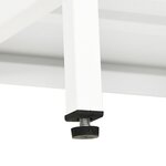 vidaXL Meuble TV Blanc 105x35x52 cm Acier et verre